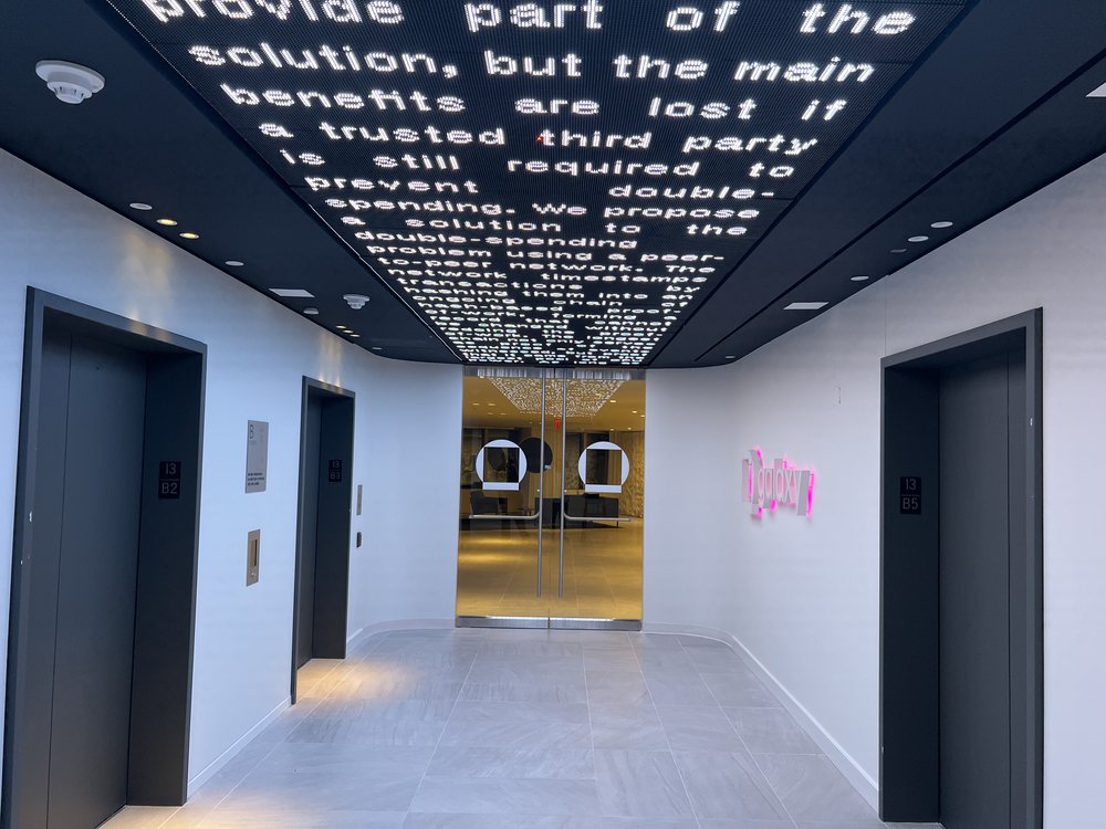 Ceiling LED installation