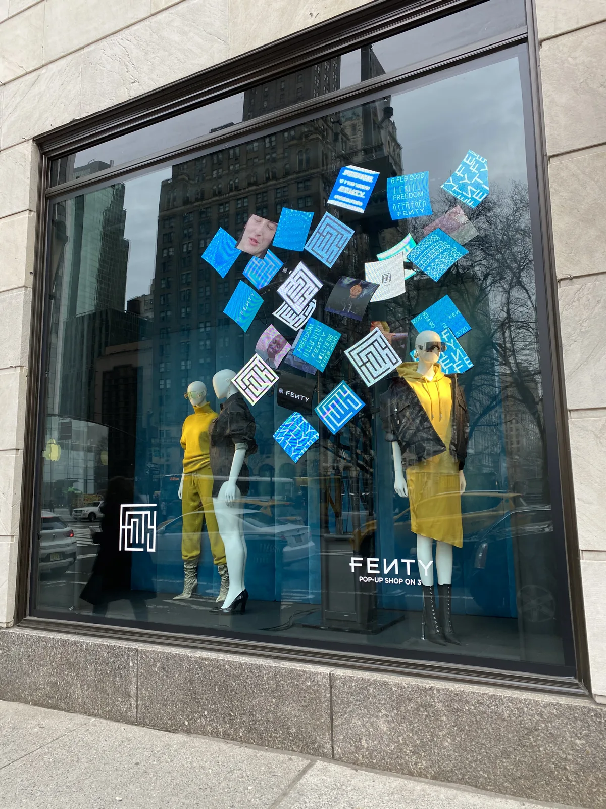 Fenty window display at Bergdorf Goodman