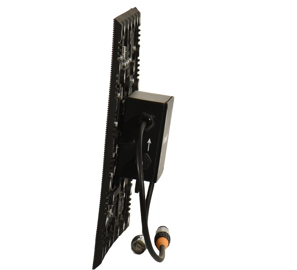Agility panel side profile with connectors
